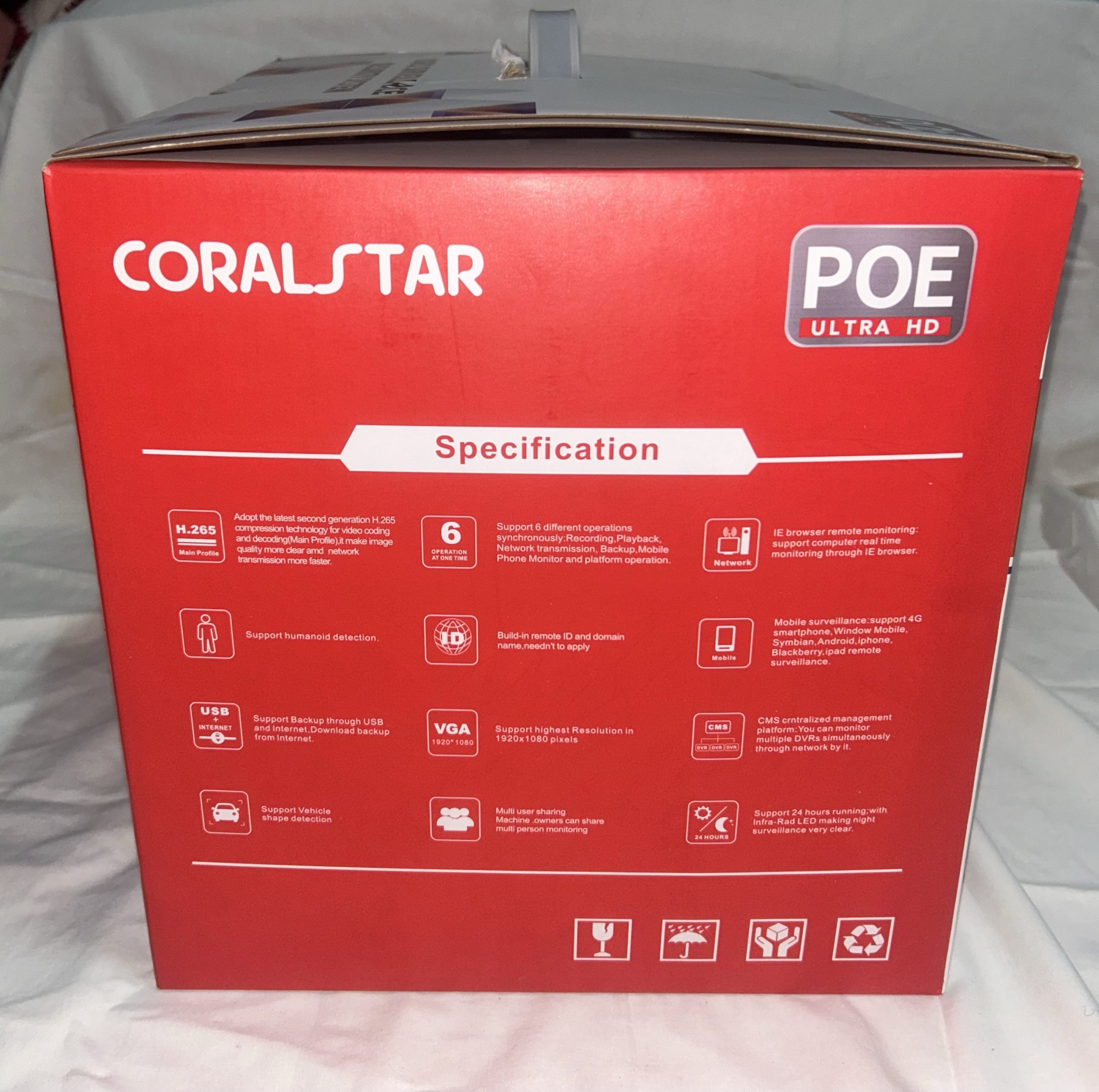 Kit cameras de surveillance ip couleur POE Colarstar – Image 5